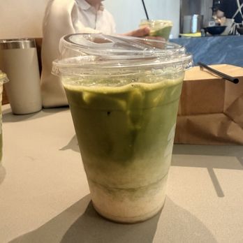 Rikyu - Medium matcha latte (light agave light ice) - Cafes Near Me - Palo Alto, California
