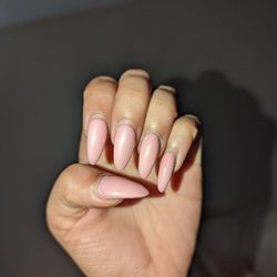 Elegance Nails - Full set acrylic w/ shellac $40