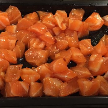 Basa Seafood Express - Close up shot of the deliciousness!! (Salmon poke w/ shoyu) so close you can almost taste it. - Seafood Near Me - San Francisco, California