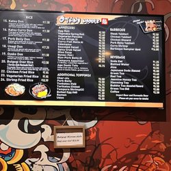 Otani Noodle - Downtown - Menu