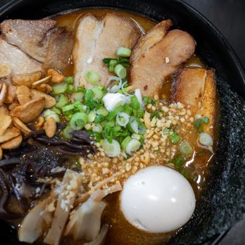 Ramen Takumi - Spicy Garlic Tonkotsu Ramen ($20) - Ramen Near Me - San Jose, California Ramen Takumi - Spicy Garlic Tonkotsu Ramen ($20) - Ramen Near Me - San Jose, California