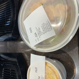 a bowl of soup and a bowl of broth