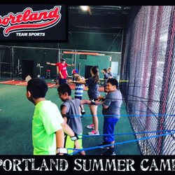 Sportland Team Sports - A picture during one of our Sportland summer camps... players are doing jbands getting their arms prepared to throw.