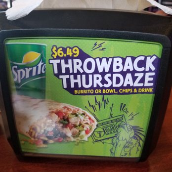 Tijuana Flats - It's Throwback Thursdaze! Check out this special! - Tex-Mex Near Me - Port Orange, Florida