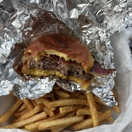 UCH Burger fries where included UCH Burger fries where included