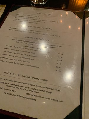 Menu photo 2 Solea Restaurant & Tapas Bar Waltham, MA