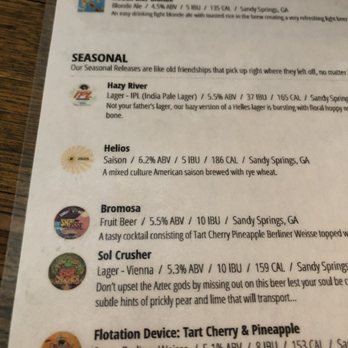 Pontoon Brewing - Menu - Breweries Near Me - Sandy Springs, Georgia Pontoon Brewing - Menu - Breweries Near Me - Sandy Springs, Georgia