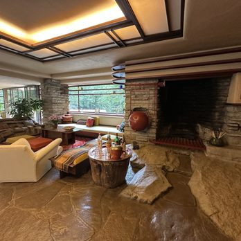Fallingwater - Main living room in Fallingwater - Landmarks & Historical Buildings Near Me - Mill Run, Pennsylvania
