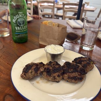 Mandolin Aegean Bistro - Grilled Meatballs - Mediterranean Near Me - Miami, Florida Mandolin Aegean Bistro - Grilled Meatballs - Mediterranean Near Me - Miami, Florida