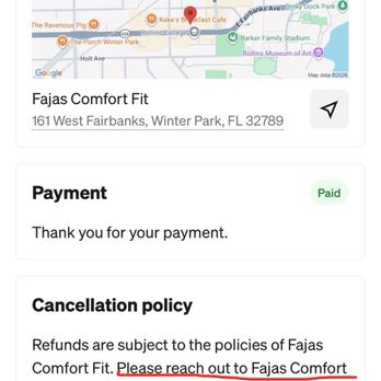 Fajas Comfort Fit - And this is what I saw on my screen at 7:48am. Policy literally says CANCEL before 10am on friday may 8th. - Lingerie Near Me - Winter Park, Florida Fajas Comfort Fit - And this is what I saw on my screen at 7:48am. Policy literally says CANCEL before 10am on friday may 8th. - Lingerie Near Me - Winter Park, Florida
