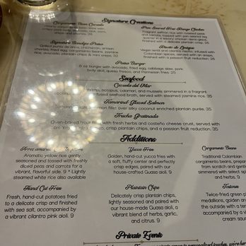 Capricho Colombian Steakhouse - Menu - Seafood Near Me - Brookline, Massachusetts