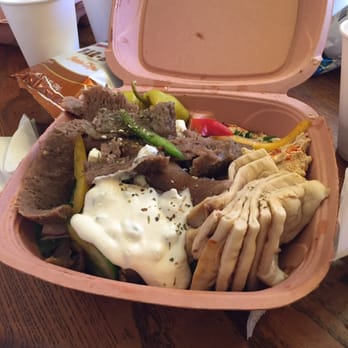 Trieste Café - Gyros platter with salad to-go. - Delis Near Me - Minneapolis, Minnesota