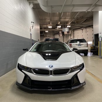 Gold Coast Auto Body - BMW i8 front splitter installation - Body Shops Near Me - Chicago, Illinois Gold Coast Auto Body - BMW i8 front splitter installation - Body Shops Near Me - Chicago, Illinois