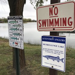 Mormon Island State Recreation Area - Fishing signage
