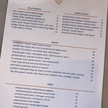 Frazier Five & Dime - Food Menu - New American Near Me - Chattanooga, Tennessee