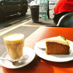 Frasers - Perfect place to take a carrot cake latte combo!