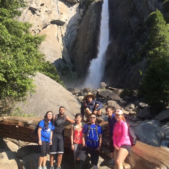 Lower Yosemite Falls - Group pic! - Parks Near Me Lower Yosemite Falls - Group pic! - Parks Near Me