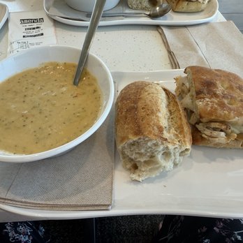 Panera Bread - Pick 2 - broccoli cheddar and chicken bacon rancher - Salad Near Me - Lehi, Utah Panera Bread - Pick 2 - broccoli cheddar and chicken bacon rancher - Salad Near Me - Lehi, Utah