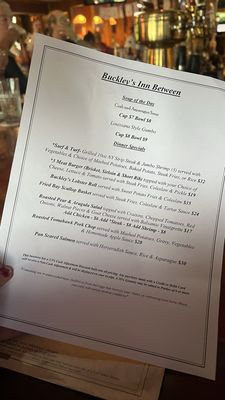 Menu photo 1 Buckley's Inn Between Hampton Bays, NY