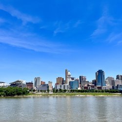 The Ohio River Cincinnati/NKY - 6.4.22 -- ohio river + cincinnati skyline