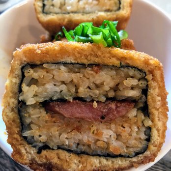 Da Kitchen Maui - fried spam musubi. - Hawaiian Near Me - Kihei, Hawaii