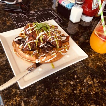 Tostadas - Mexican chicken and waffles - Breakfast & Brunch Near Me - San Jose, California Tostadas - Mexican chicken and waffles - Breakfast & Brunch Near Me - San Jose, California