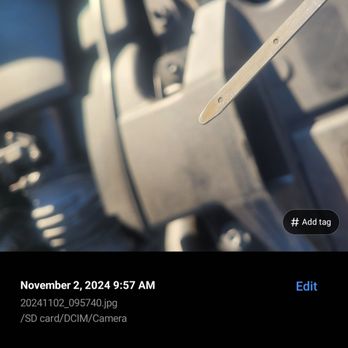 Valvoline Instant Oil Change - Dipstick photo I took 20 Minutes after getting home from Valvoline. - Oil Change Stations Near Me - Kent, Ohio Valvoline Instant Oil Change - Dipstick photo I took 20 Minutes after getting home from Valvoline. - Oil Change Stations Near Me - Kent, Ohio