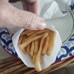 McDonald's - This is how full an almost $3.00 bag of small french fry came in my carry out! Can you say "RIP OFF"?
