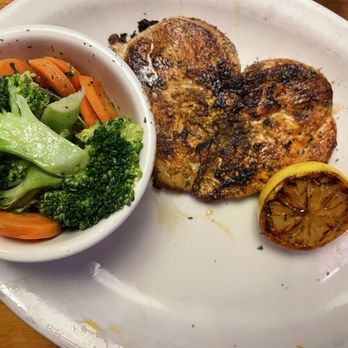 Texas Roadhouse - Herb Crusted Chicken with Steamed Vegetables - Steakhouses Near Me - Oceanside, California