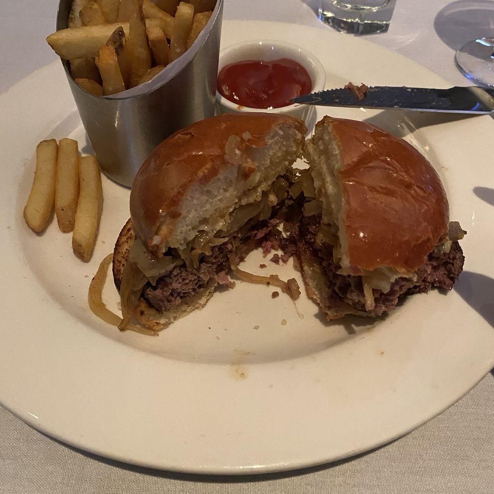 Wagyu cheeseburger.