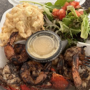 Kray Plates - Mac & Cheese Plate + jerk lobster and shrimp - Caterers Near Me - Hyde Park, Massachusetts