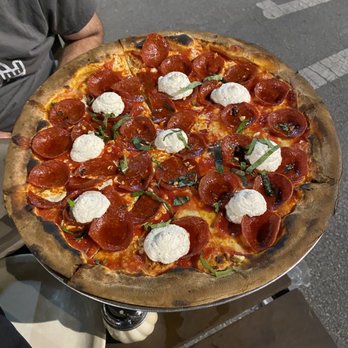 Coalfire Pizza - Pep & ricotta cheese - Pizza Near Me - Chicago, Illinois Coalfire Pizza - Pep & ricotta cheese - Pizza Near Me - Chicago, Illinois