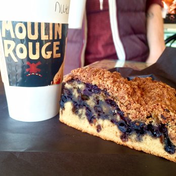 Mornings In Paris - Med Nutella latte and blueberry coffee cake. - Desserts Near Me - Kennebunk, Maine Mornings In Paris - Med Nutella latte and blueberry coffee cake. - Desserts Near Me - Kennebunk, Maine