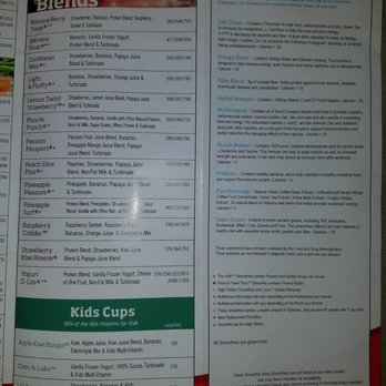 Smoothie King - Hand Out Menu - Juice Bars & Smoothies Near Me - San Antonio, Texas