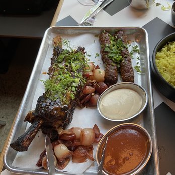 Laser Wolf - Short rib and beef kebab for two.  Much larger than the photo indicates. - Middle Eastern Near Me - Philadelphia, Pennsylvania