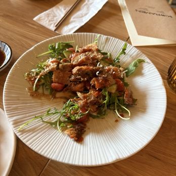 Iki Ramen - Spicy Salmon Skin Salad - Ramen Near Me - Los Angeles, California Iki Ramen - Spicy Salmon Skin Salad - Ramen Near Me - Los Angeles, California