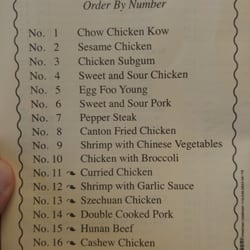 Canton Fast Chinese Food - Menu