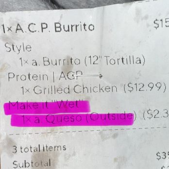 Go Burrito - Clear instructions on receipt. - Mexican Near Me - Salisbury, North Carolina Go Burrito - Clear instructions on receipt. - Mexican Near Me - Salisbury, North Carolina