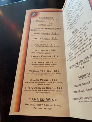 Menu photo 5 Nowhere Lounge Buffalo, NY