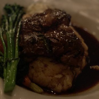 CHoP Chandler - Beef shank mashed potatoes and broccoli. - Steakhouses Near Me - Chandler, Arizona