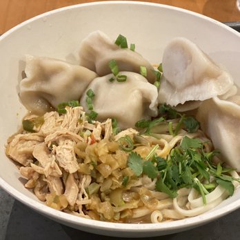 Three Fold Noodles and Dumpling - Noodles with pork dumplings - Chinese Near Me - Little Rock, Arkansas