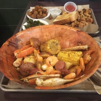 The Fish House - Low country boil and fried shrimp/scallops/oysters with collards and fried okra! - Seafood Near Me - Americus, Georgia The Fish House - Low country boil and fried shrimp/scallops/oysters with collards and fried okra! - Seafood Near Me - Americus, Georgia