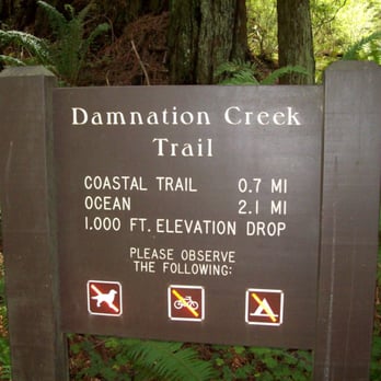Damnation Creek Trail - Trailhead - Hiking Near Me - Crescent City, California Damnation Creek Trail - Trailhead - Hiking Near Me - Crescent City, California