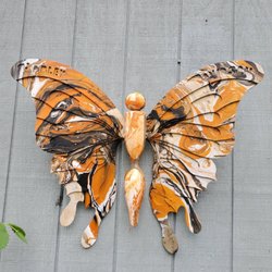 The Butterfly Man - Large hydro-dipped butterfly