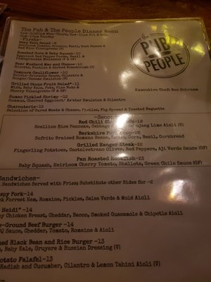 Menu photo 2 The Pub & The People Washington, DC, DC Menu photo 2 The Pub & The People Washington, DC, DC