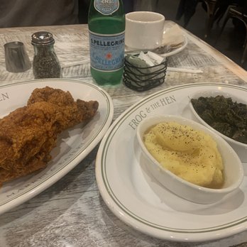 Frog & the Hen - Fried chicken, mashed potatoes and collard greens - Southern Near Me - Augusta, Georgia