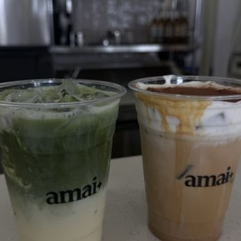 Amai - Mango Sticky Rice Matcha and Signature Amai Coffee - Coffee & Tea Near Me - Glendale, California