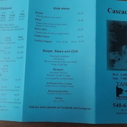 Cascade Cafe - Pizza and Salads available too