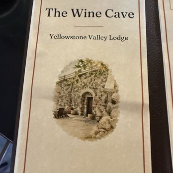 The Wine Cave - Menu Cover - Wine Bars Near Me - Livingston, Montana