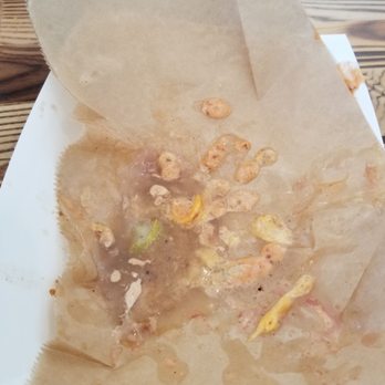 Burger Mojo - The grease pool from one burger.  I like a good greasy burger but this is just ridiculous. - Burgers Near Me - College Station, Texas